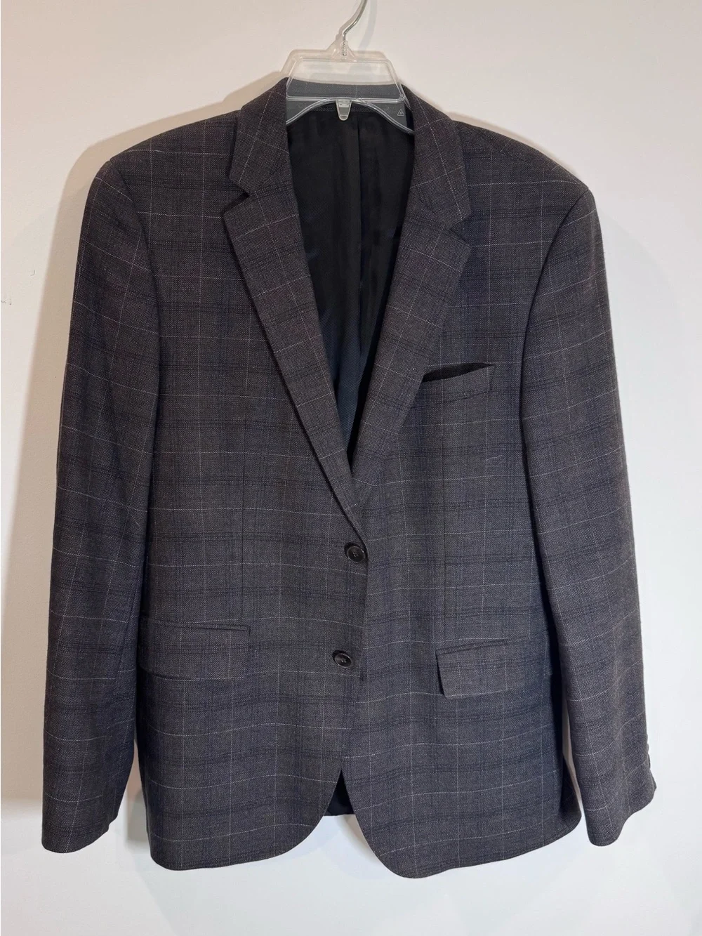 Hugo Boss Men’s Brown Plaid Jacket Blazer Suiting Size 40R